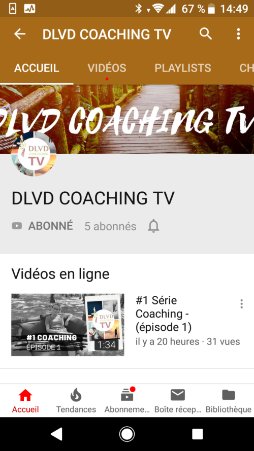 DLVD Coaching désormais sur You tube sous DLVD Coaching TV